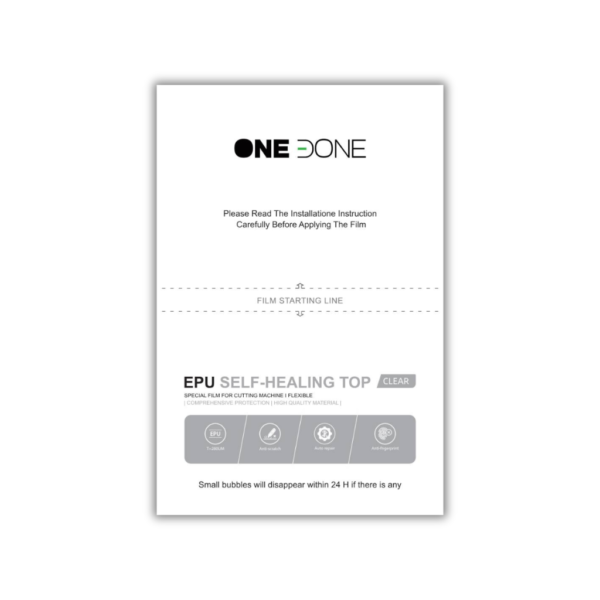 ONEDONE - EPU SELF-HEALING TOP - CLEAR - 12×18cm