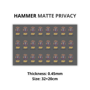 MSP - PET - MATTE PRIVACY - 0.45mm - 31×20cm