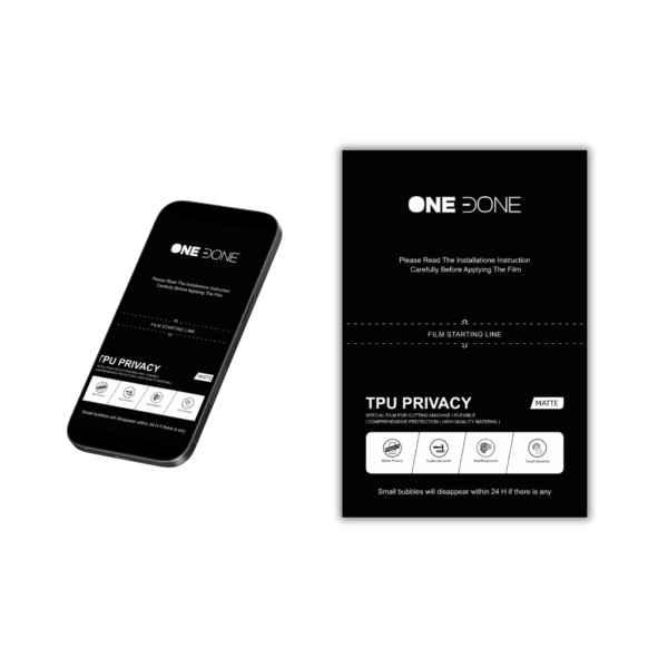 ONEDONE - TPU PRIVACY - MATTE - 12×18cm