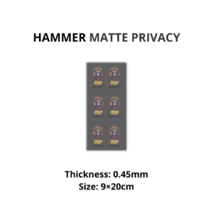 MSP - PET - MATTE PRIVACY - 0.45mm - 9×20cm