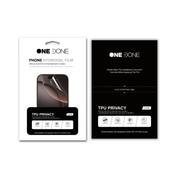 ONEDONE - TPU PRIVACY - CLEAR - 12×18cm