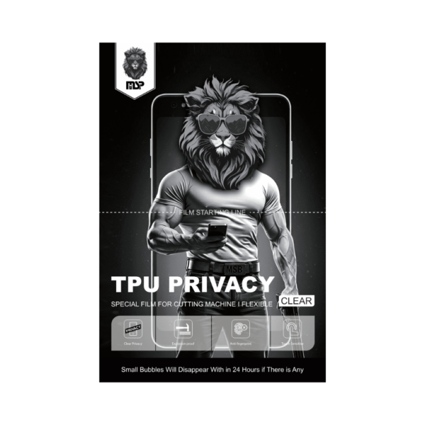 MSP - TPU PRIVACY - CLEAR - 12×18cm